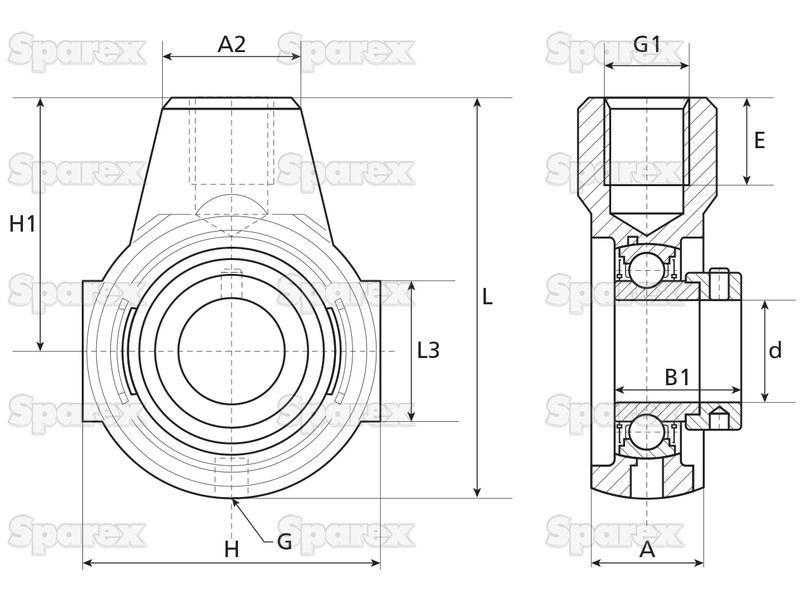 NTN SNR Take up Bearing Unit (ESEHE205)