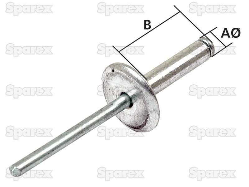 Pop Rivets (100 pcs.) Agripak