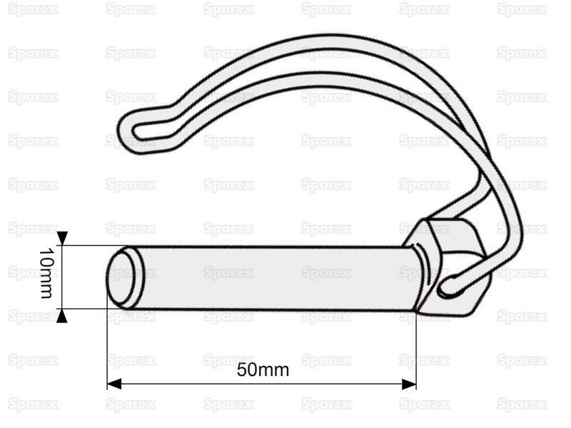 Pipe Linch Pin, Pin Ø10mm x 55mm ( )