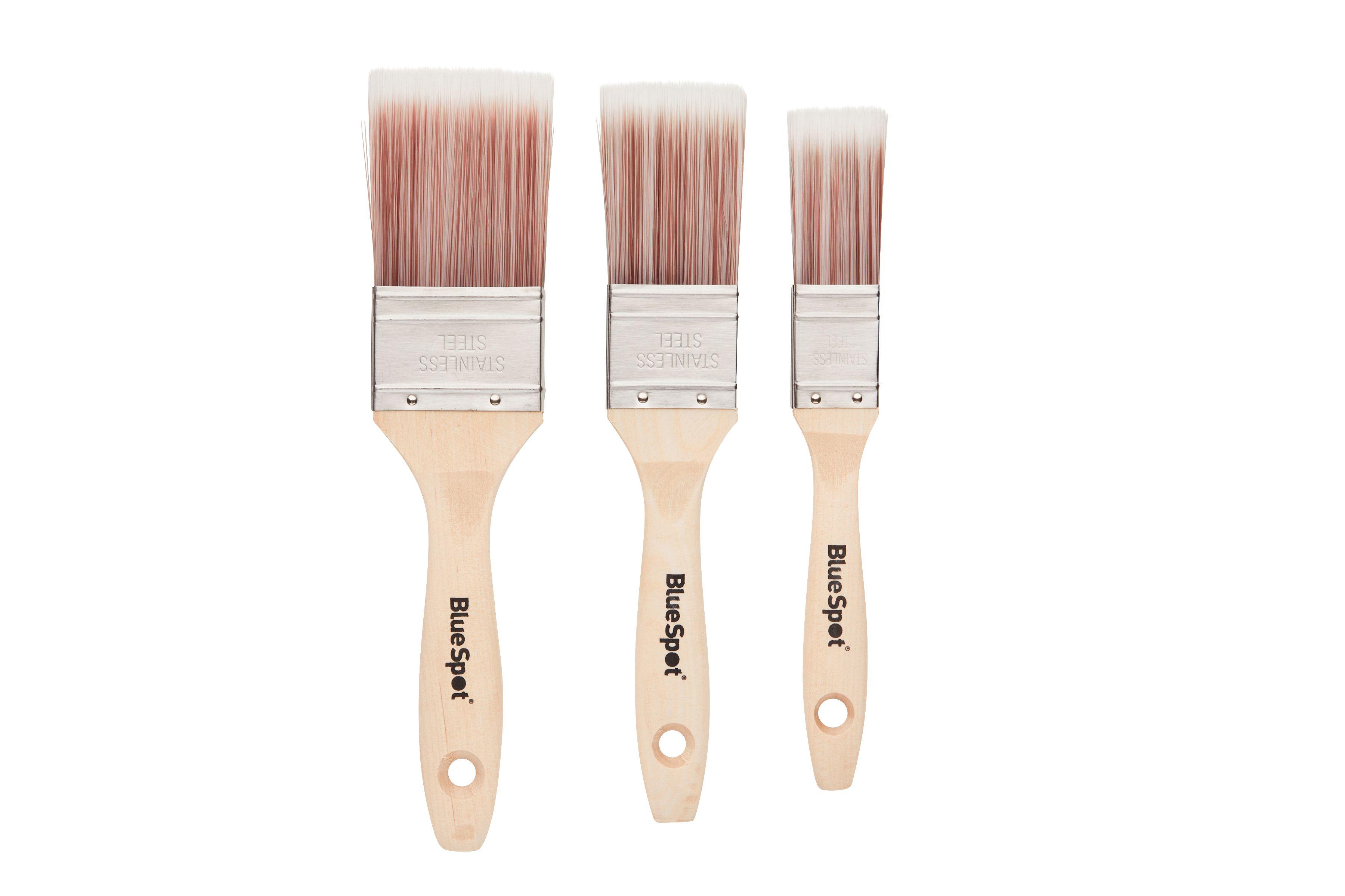 Blue Spot Tools 3 PCE Synthetic Paint Brush Set (1”, 1 ½” and 2”)