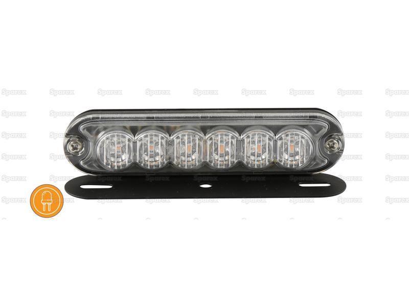 LED Slimline Hazard Light, Interference: Class 3, Function: Single Flash, Double Flash, 12-24V