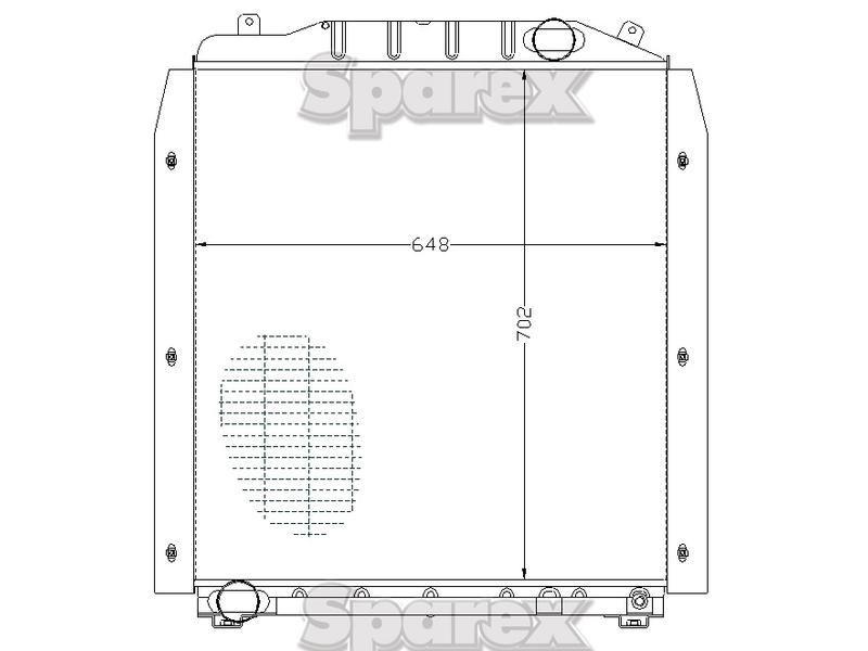 Radiator for Massey Ferguson 8160 (8100 Series)