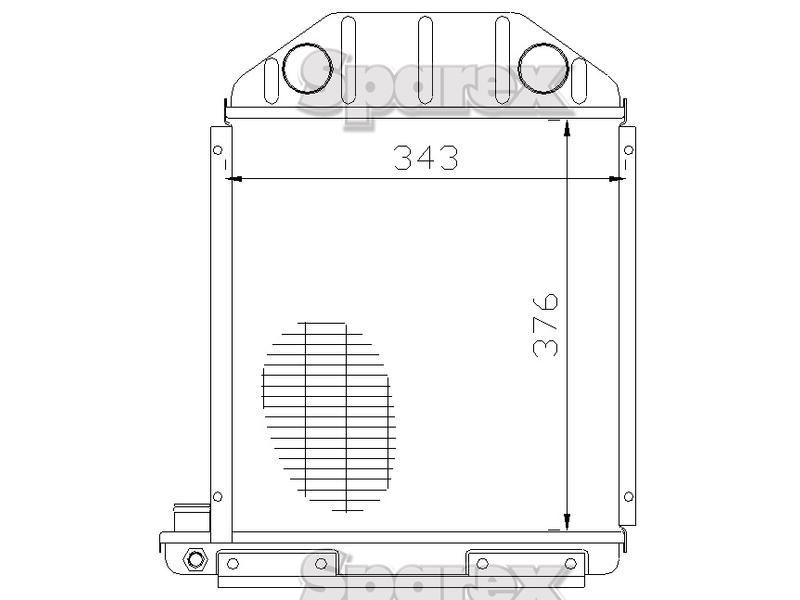Radiator for Ford New Holland Dexta (Fordson)