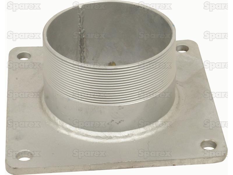 Square Flange with Thread 5'' BSPT (130mm) (Galvanised)