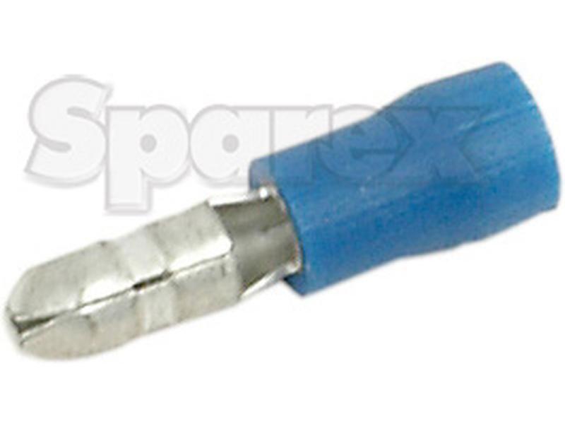 Pre Insulated Bullet Terminal, Standard Crimp - Male, 4.0mm, Blue (1.5 - 2.5mm)