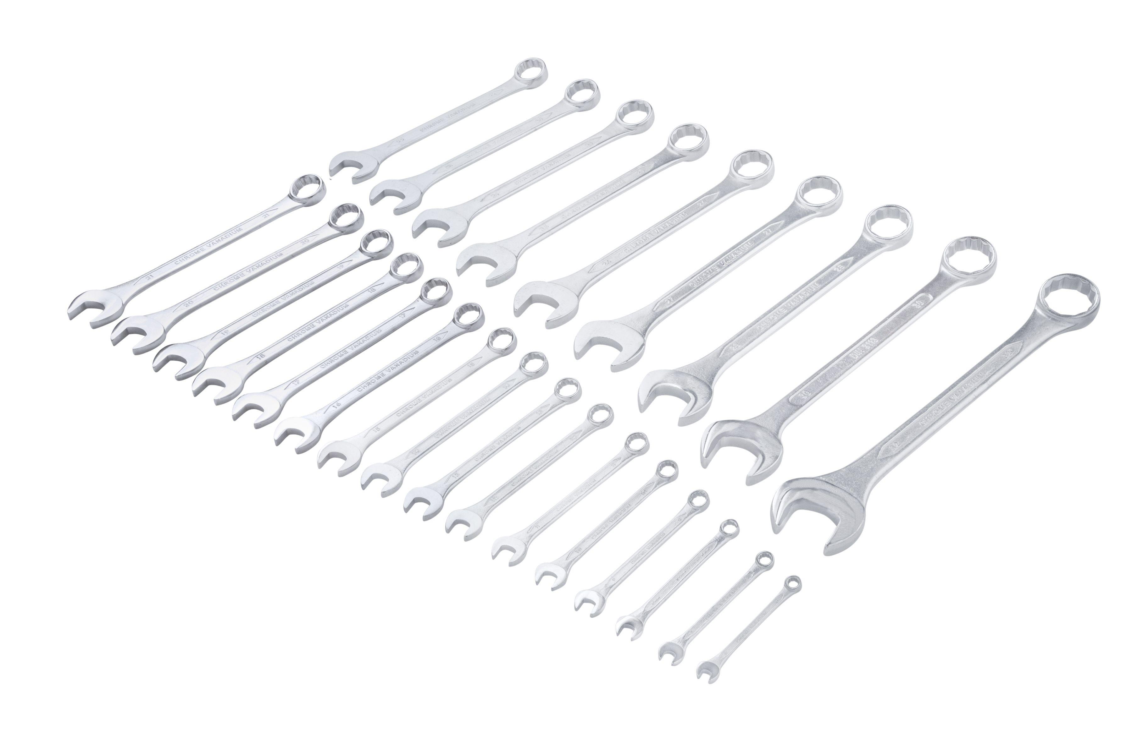 Blue Spot Tools 25 PCE Chrome Vanadium Metric Combination Spanner Set (6-32mm)