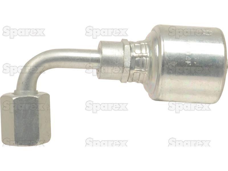 Gates JIC 37° Hose Insert 3/8'' x 3/4'''' Female 90° Swept Swivel Gates (Belts) (6G8FJX90S)