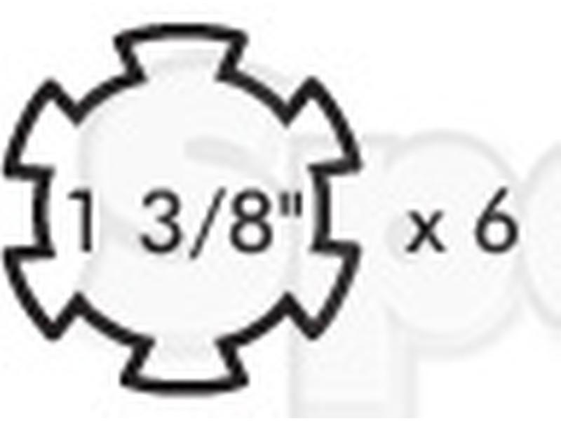PTO Yoke - Interfering Clamp Bolt (U/J Size: 22 x 54.8mm) Size: 1 3/8"-6 Spline Bondioli & Pavesi, La Magdalena, Walterscheid