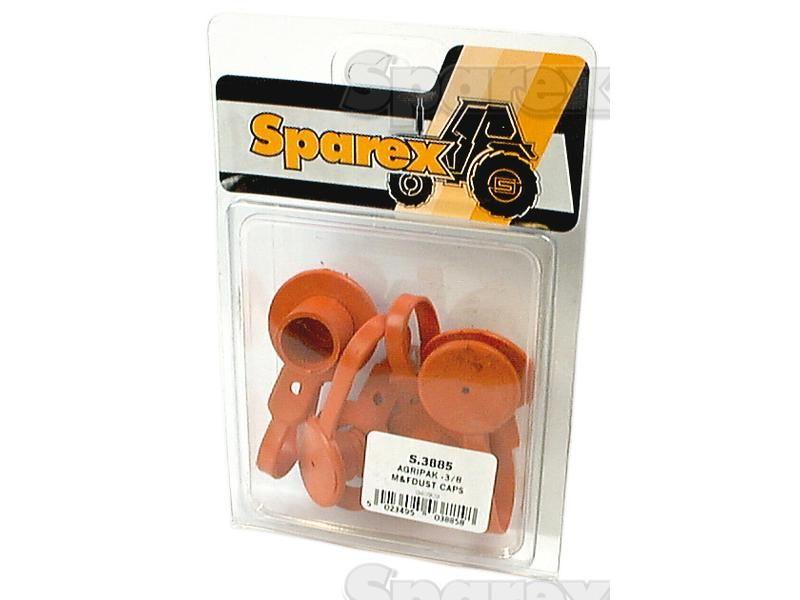 Dust Plug 3/8'' Orange Fits   (4 pcs. Agripak)