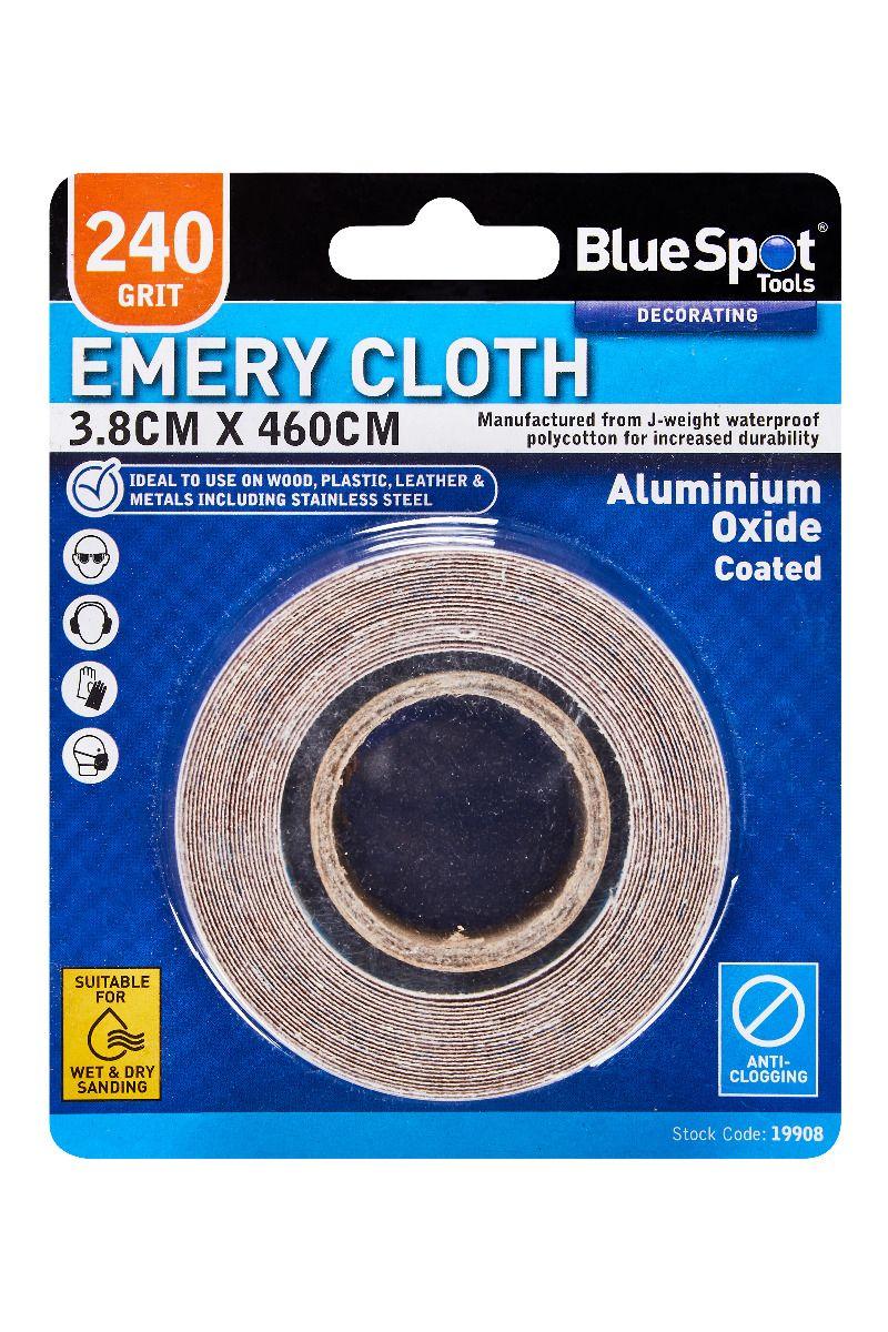 Blue Spot Tools 3.8cm x 460cm Emery Cloth 240 Grit