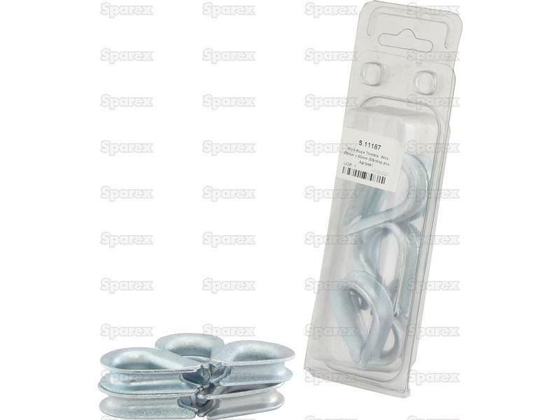 Wire Rope Thimble, Wire Ø8mm x 50mm (6 pcs. Agripak)