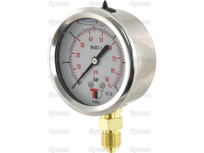 Hydraulic Pressure Gauge Ø63mm (0-6 Bar)