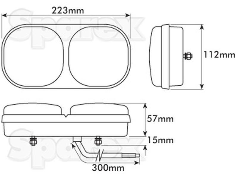 Halogen Rear Combination Light 12V, RH & LH Britax (L12.01.LB)
