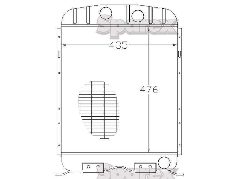 Fordson Major,Power Major,Super Major Tractor Radiator (E1ADDN8005C,E1ADKN8005E)