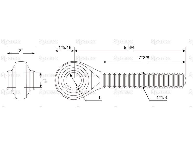 Top Link - Ball End (Cat.2) Lely (9.1087.0013.3)