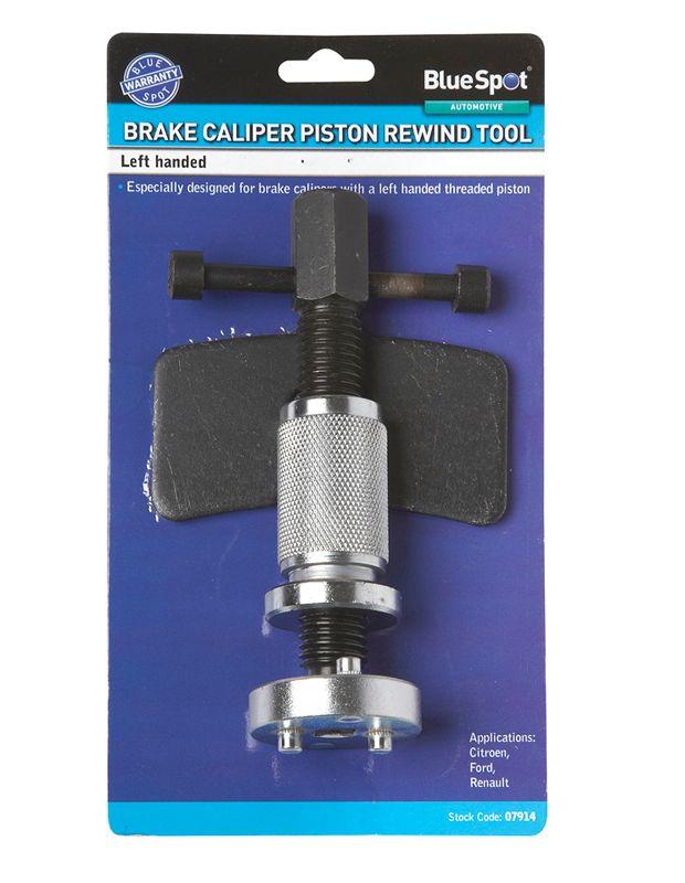 Blue Spot Tools Left Threaded Brake Piston Wind Back Tool