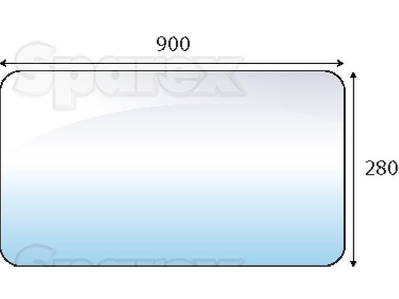 Rear Window for Deutz-Fahr DX3.90 (DX3 Series)