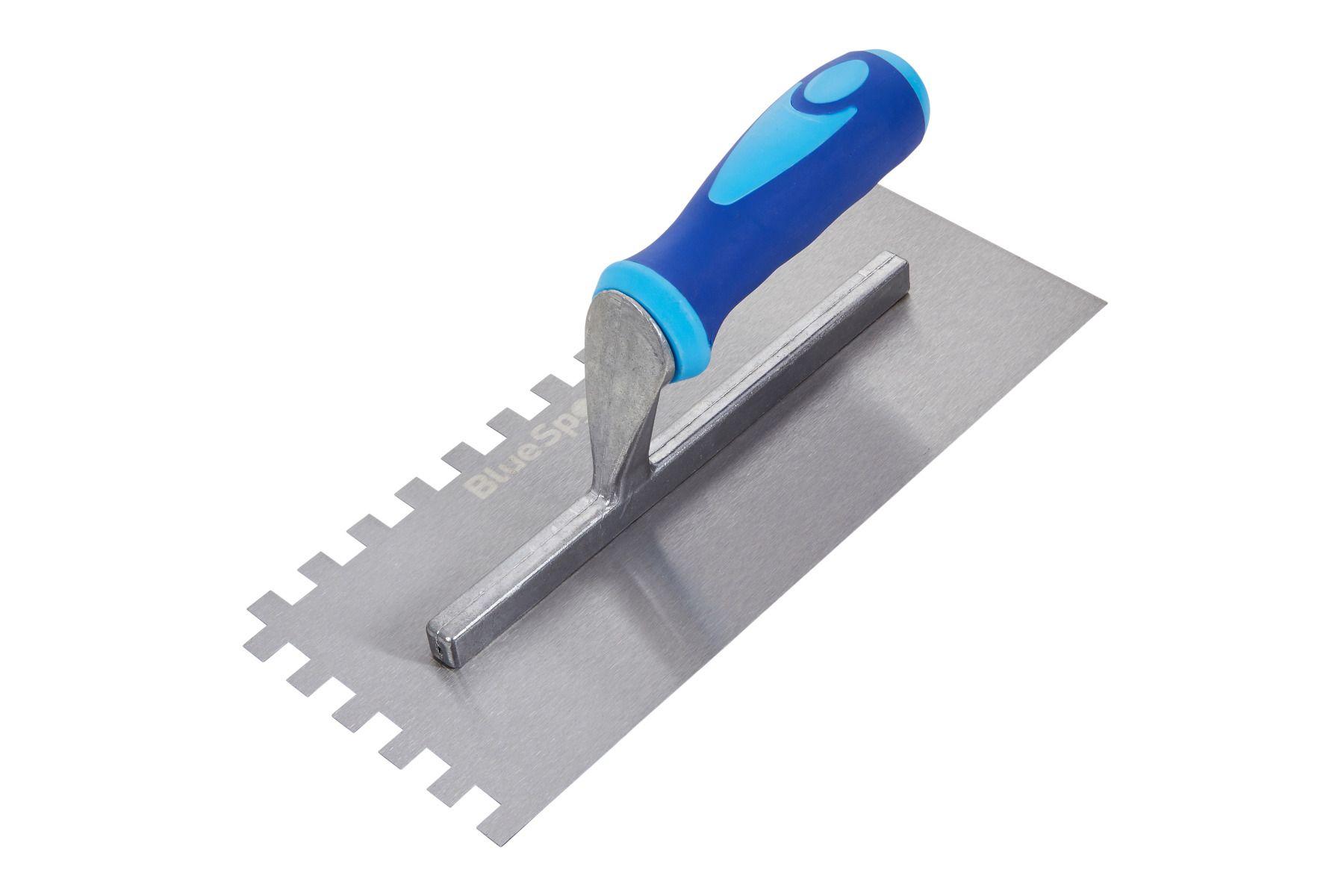 Blue Spot Tools 280mm (11") Soft Grip Adhesive Trowel (10x10mm Teeth)