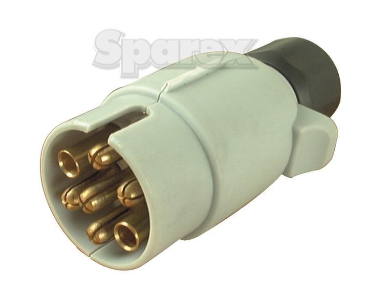 7 Pin Auxiliary Caravan Plug 12v (Plastic)