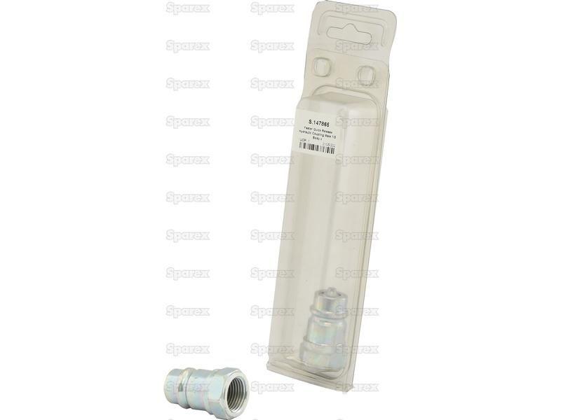 Faster Quick Release Hydraulic Coupling Male 1/2'' Body x 1/2'' BSP Female Thread (Agripak 1pc.) Faster S.p.A (NV 12 GAS M, NV12GASM)