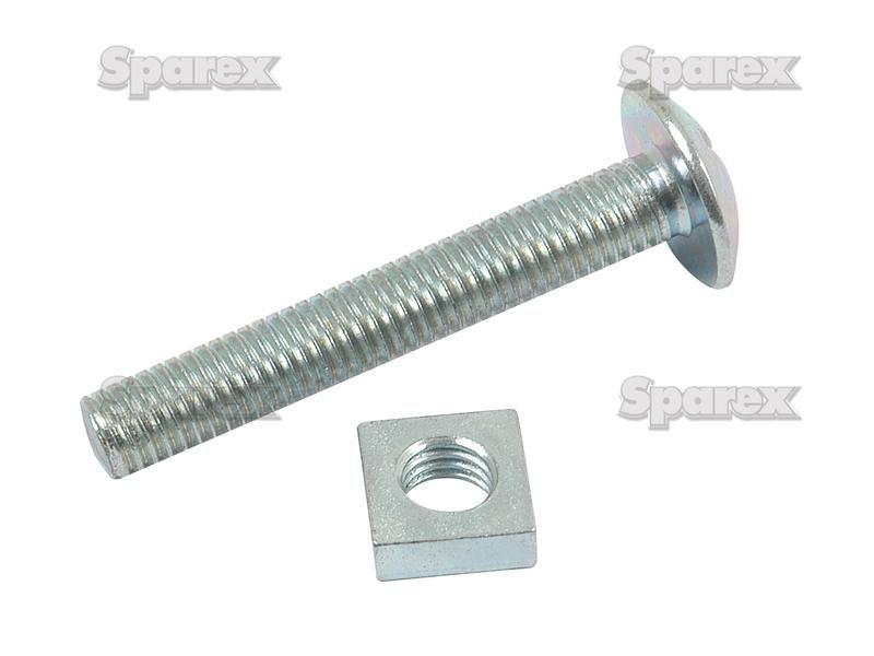 Metric Roofing Bolt & Nut, Size: M6 x 40mm