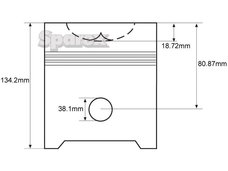 Piston (Standard) for Ford New Holland 7840 (40 Series)