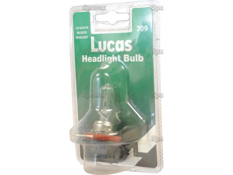 Halogen Head Light Bulb, 12V, 65W, PGJ19-5 Base Lucas (709, LLB709P)