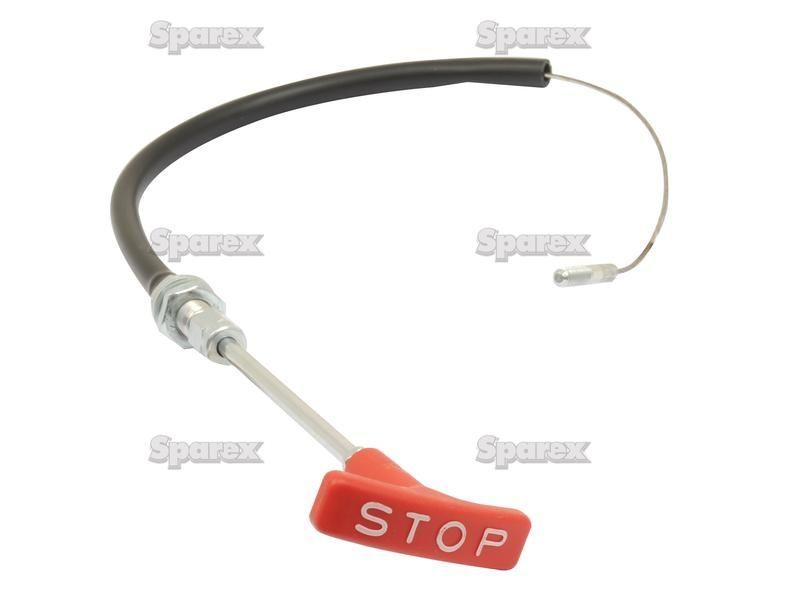 Engine Stop Cable - Length: 600mm, Outer cable length: 577mm. for Fendt FARMER 311