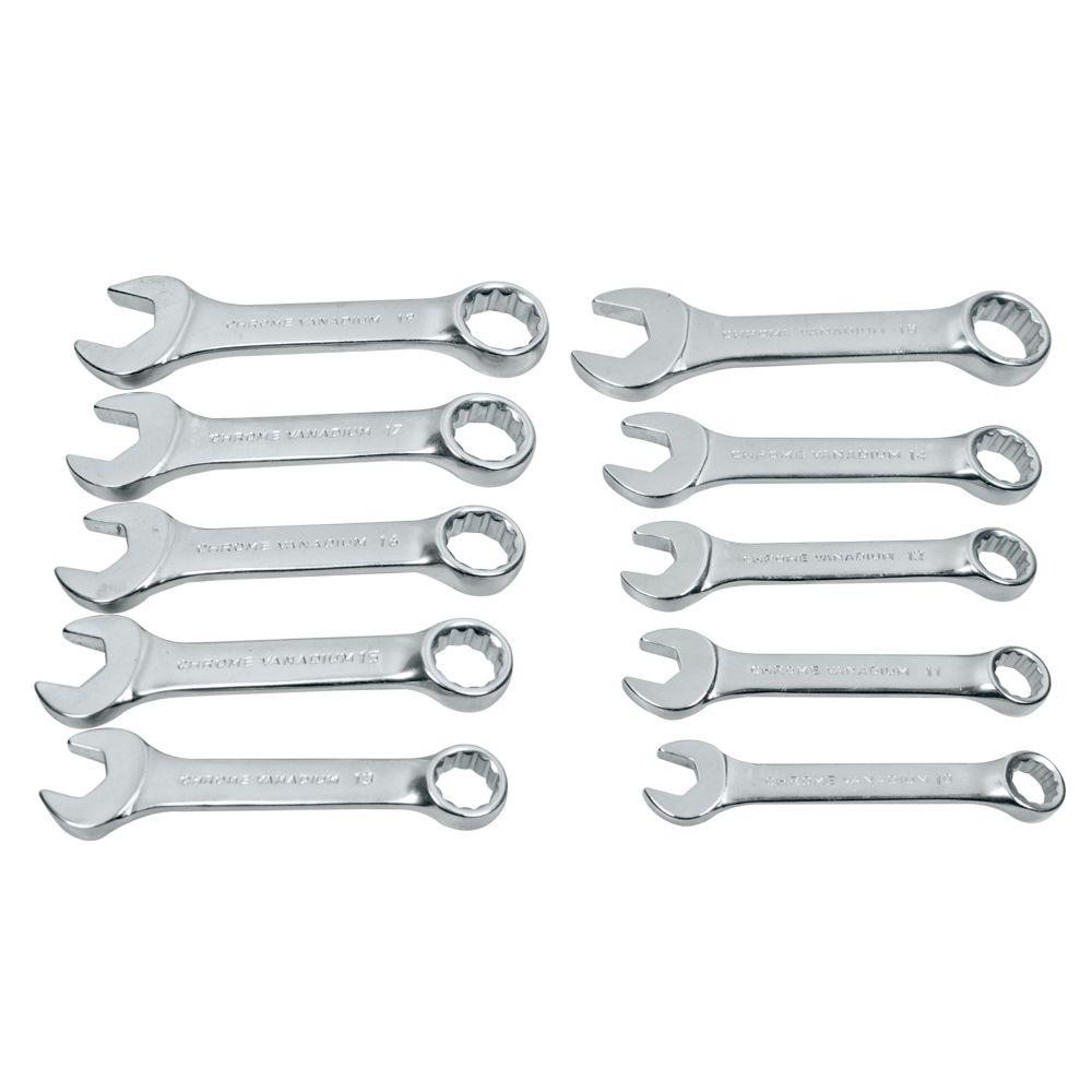 Blue Spot Tools 10 PCE Chrome Vanadium Metric Stubby Spanner Set (10-19mm)