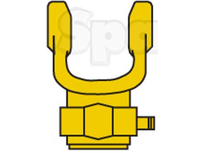 PTO Yoke - Quick Release (U/J Size: 22 x 54.8mm) Size: 1 3/8"-6 Spline Bondioli & Pavesi, La Magdalena, Massey Ferguson, Ransome, Walterscheid