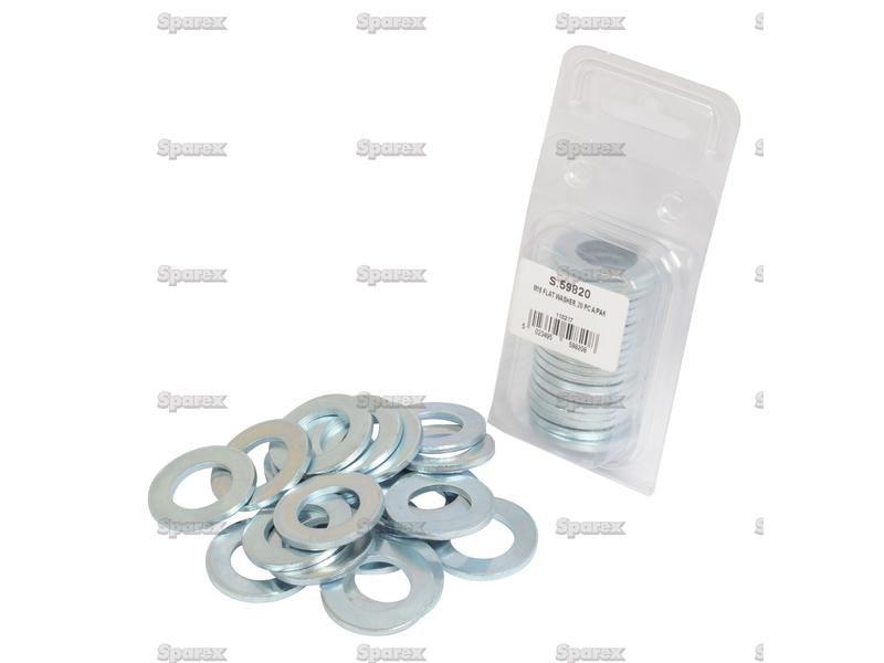 Metric Flat Washers, ID: 18mm (Din 125A) 20 pcs. Agripak Long Tractor (TX10733)