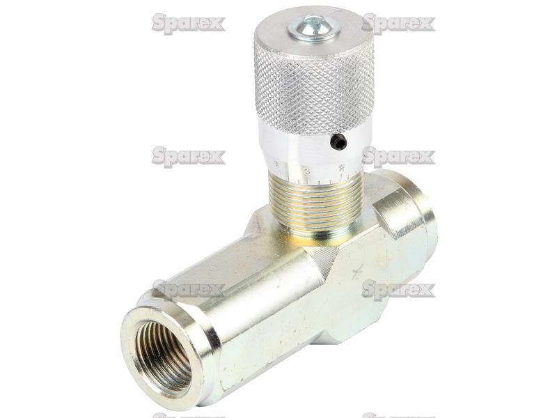 Hydraulic Flow Control Valve 3/8''BSP with free flow check Bondioli & Pavesi (VRFU9002)