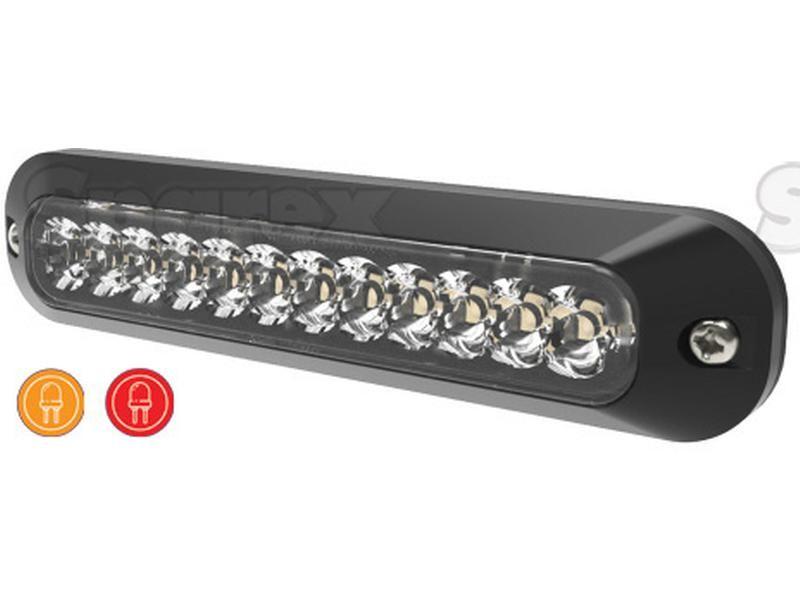 Directional Hazard LED, 12 LEDs, Light Colour: Amber / Red