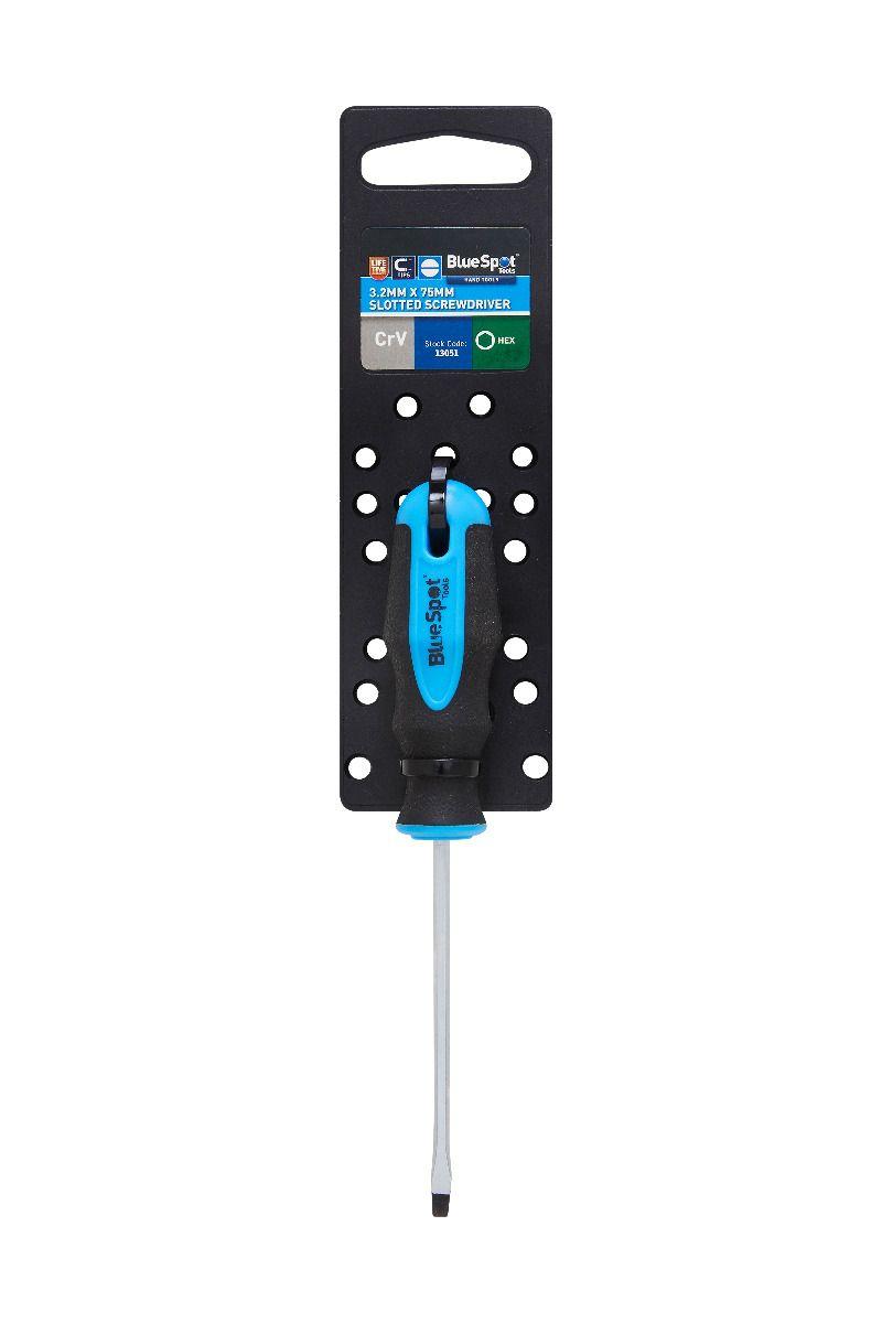 Blue Spot Tools 3.2 X 75MM Slotted Hex Bolster Screwdriver