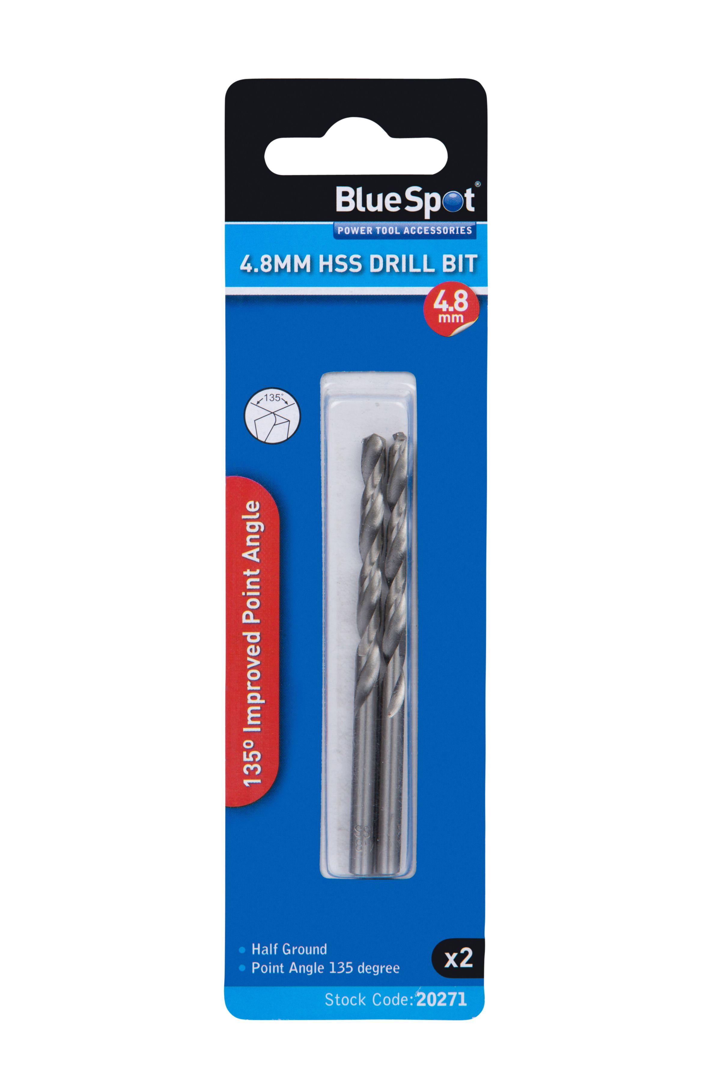 Blue Spot Tools 10 PCE Cobalt Fully Ground 4.5mm Drills
