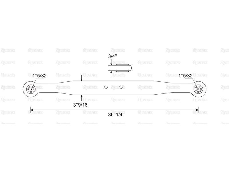 Lower Link Lift Arm - Complete (Cat. 2/2) for Fiat