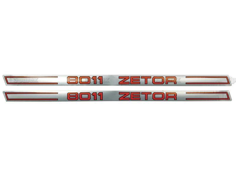 Decal Set - Zetor 8011 for Zetor CRYSTAL 8011