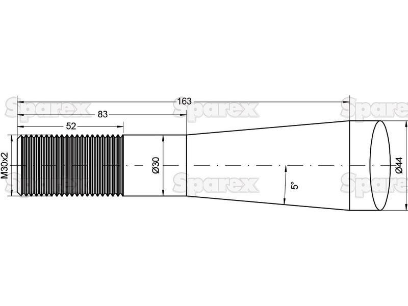 Straight Loader Tine | 820mm for BRESSEL UND LADE (70400820)