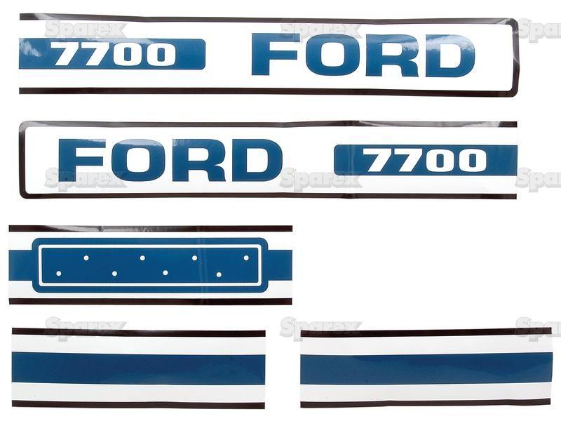 Decal Set - Ford / New Holland 7700 for Ford New Holland