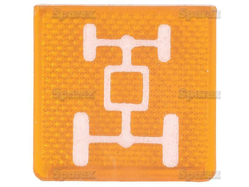 Rocker Switch Insert - 4WD for Massey Ferguson 399 (300 Series)