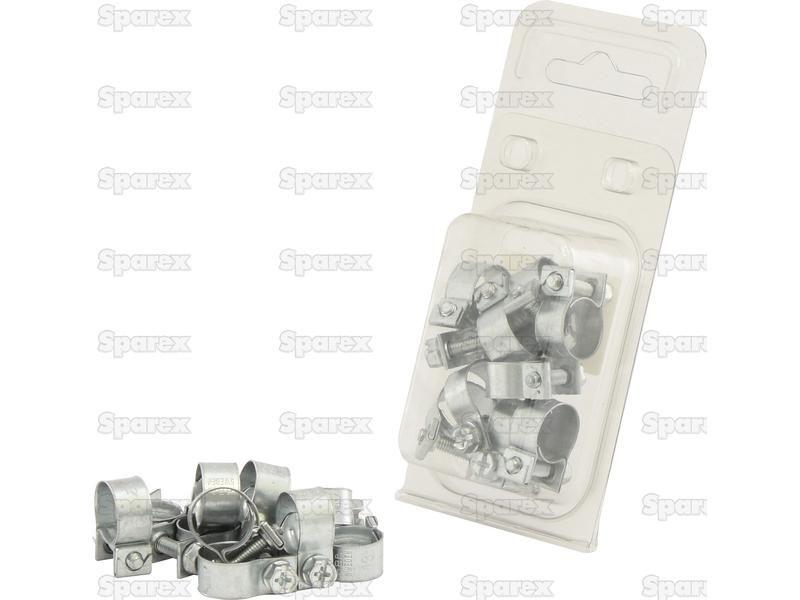 Mini Hose Clip, Min Ø10mm, Max. Ø13mm, 10 pcs. Agripak.