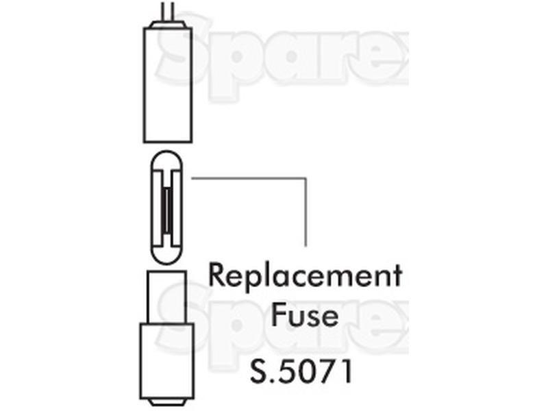 In-Line Porcelain Fuse Holder Max 8 amp