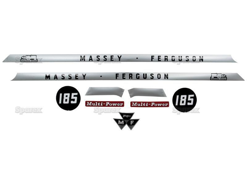 Decal Set - Massey Ferguson 185 for Massey Ferguson
