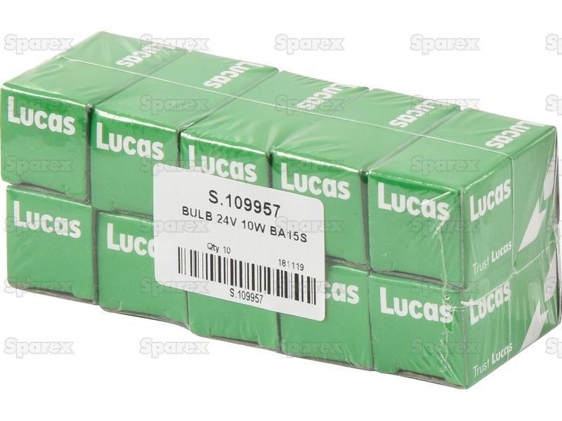 Halogen Side | Indicator Bulb, 24V, 10W, BA15s Base Case IH, Lucas, OSRAM, Phillips