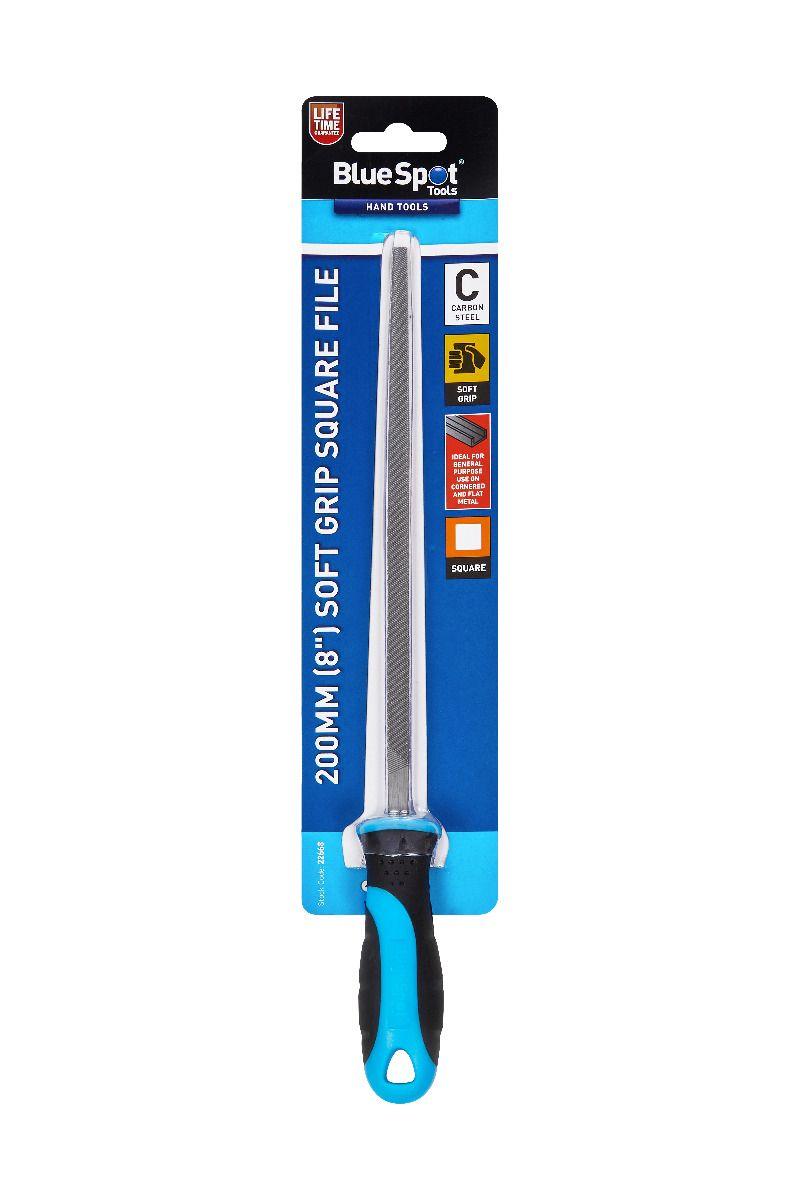Blue Spot Tools 8" Soft Grip Square File