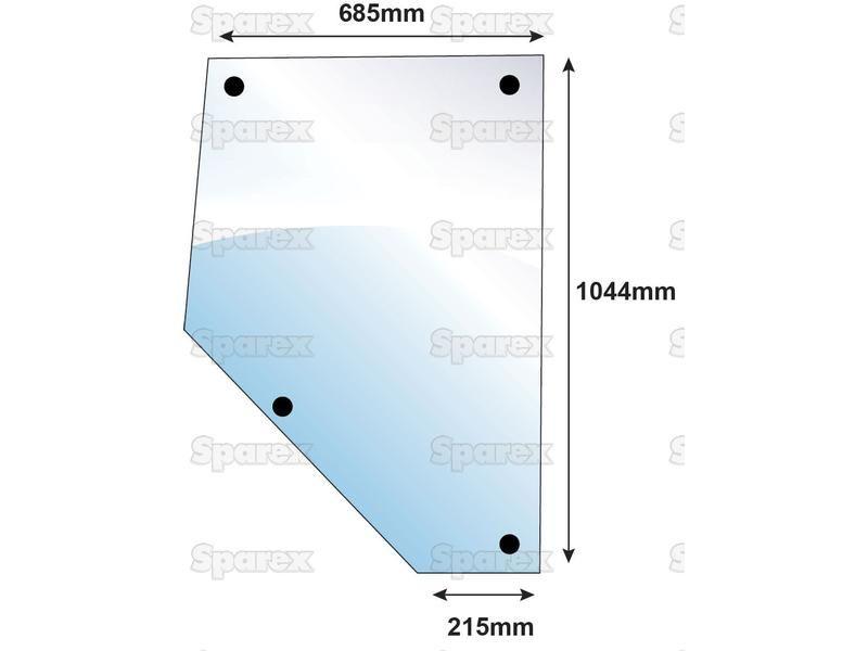 Door Glass RH & LH for Massey Ferguson, Landini