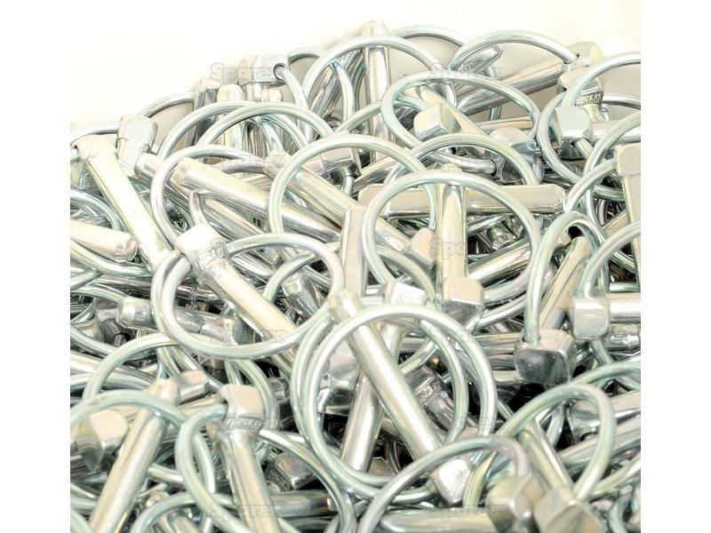 Round Linch Pin, Pin Ø8mm x 44.5mm (500 pcs. Large Bucket)
