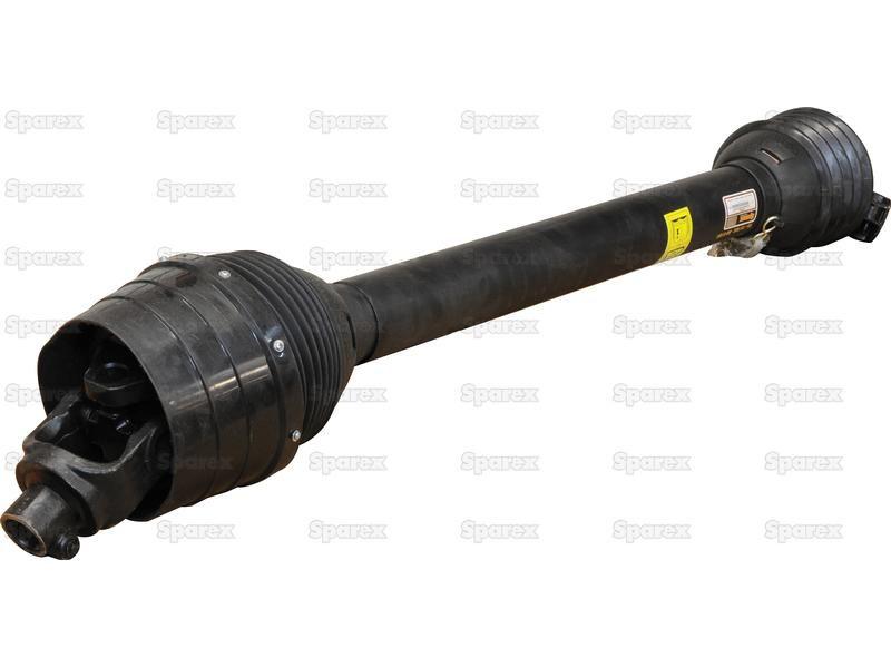PTO Shaft - EUCV Wide Angle - One End, (Lz) Length: 1010mm, 1 3/8'' x 6 Spline 80° W.A. to 1 3/8'' x 6 Spline Q.R.
