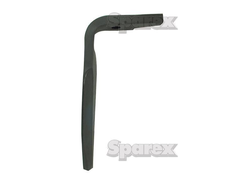 Hardfaced Power Harrow Blade 60x18x295mm LH. Hole centres: mm. Hole Ø 19mm. Replacement for Amazone. for Amazone