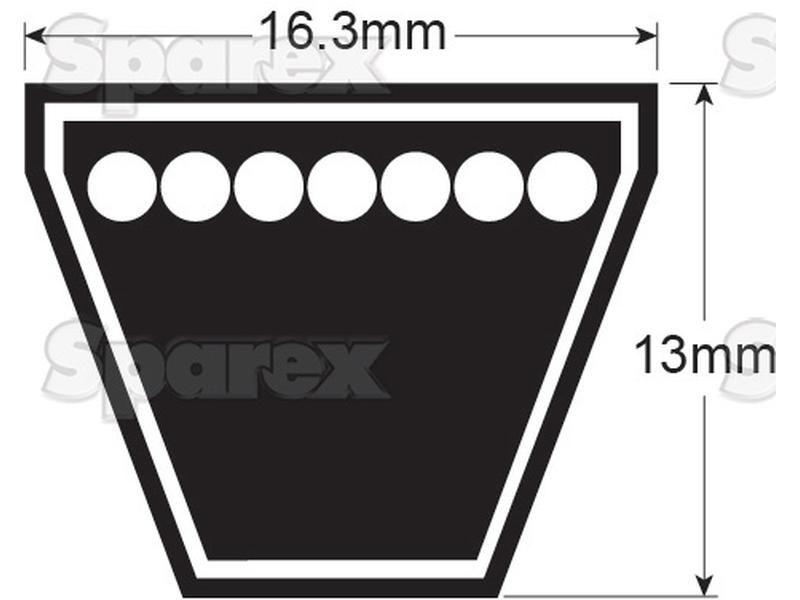 Wedge Belt - SPB Section - Belt No. SPB3150 for PZ CM250